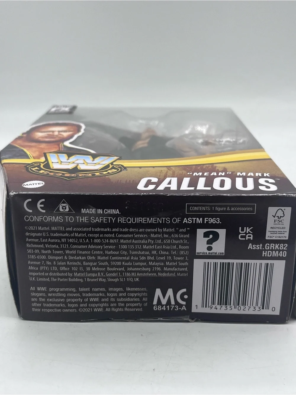 SEALED/BRAND NEW Mean” Mark Callous (The Undertaker)